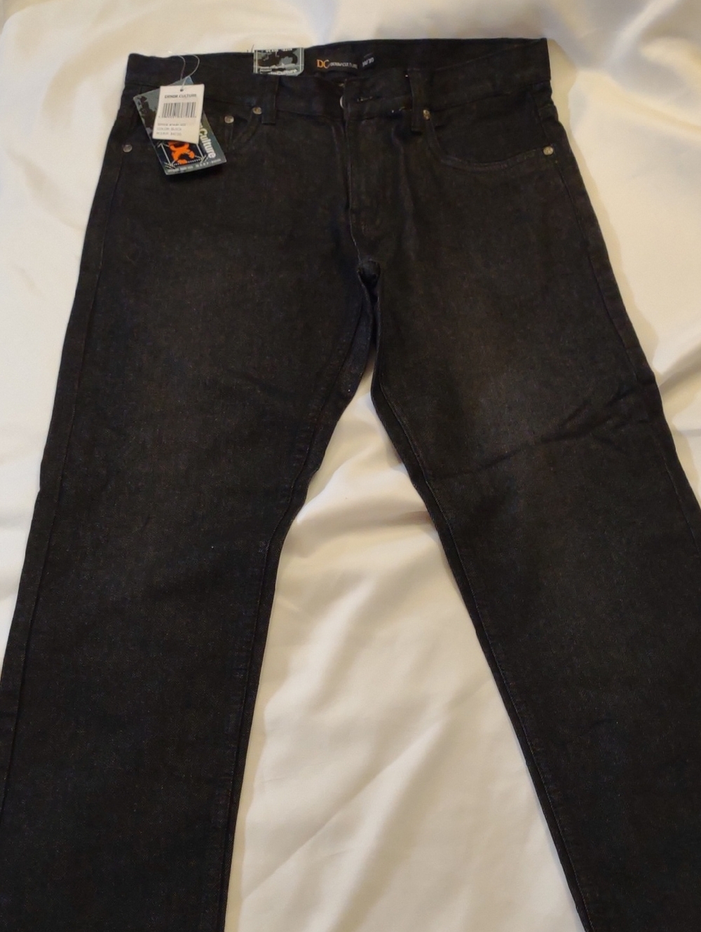 NWT Denim Culture Men’s Black Straight Jeans - Size 34X30